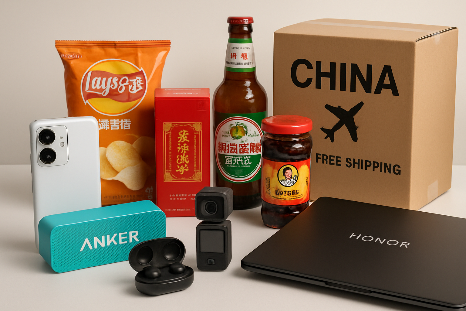 Wide selection of Chinese branded products ready for global shipping